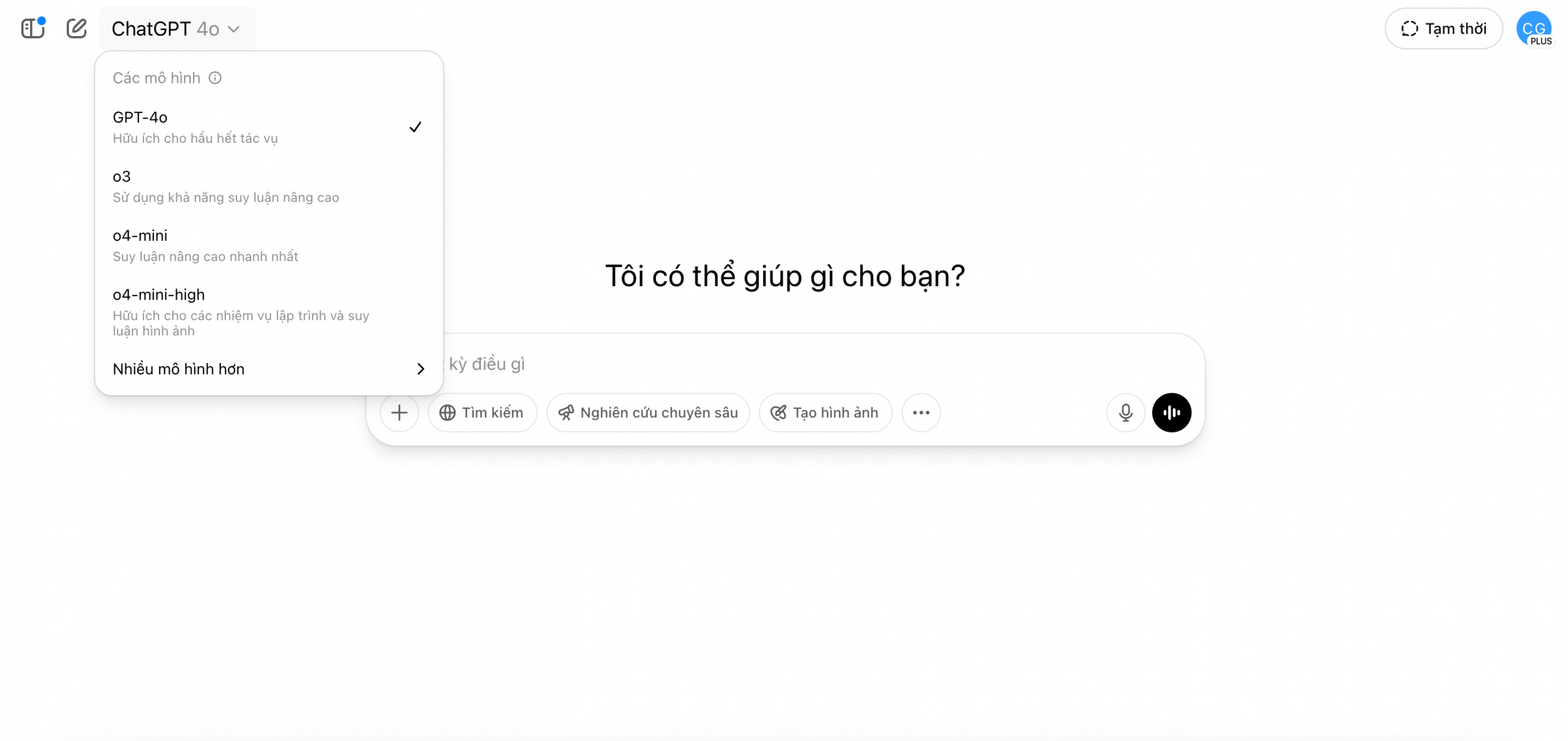 Các chat AI - Chat GPT