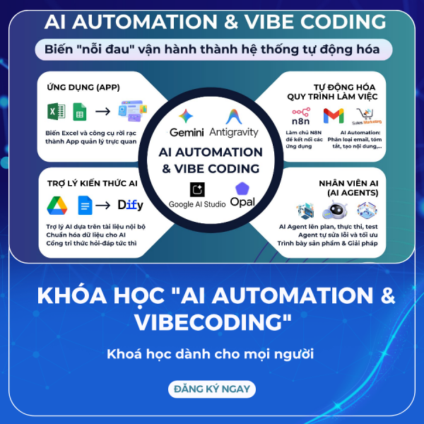 Khóa học "AI Automation & Vibecoding"